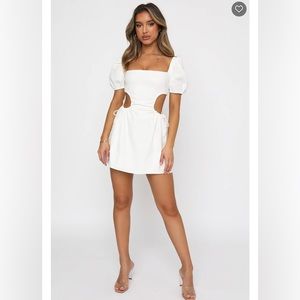 White Fox Different Girl Mini Dress White, Medium